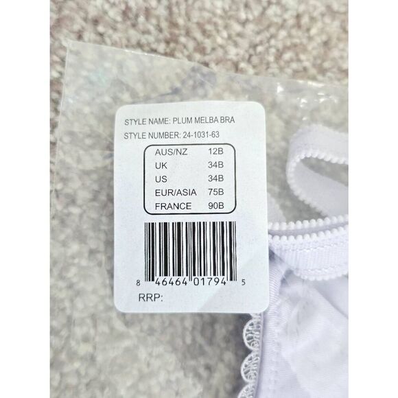 Cake Maternity Bra Size 34B Lilac Nursing Soft Wirefree Melba Cotton NEW - Picture 5 of 5